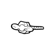 line drawing cartoon nut and bolt