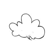 line drawing cartoon speech balloon N2