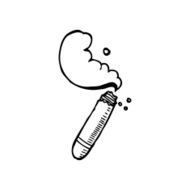 line drawing cartoon cigar