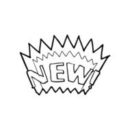line drawing cartoon new symbol