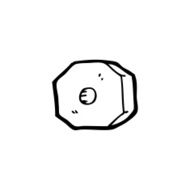 line drawing cartoon nut