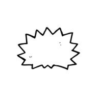 line drawing cartoon comic book explosion