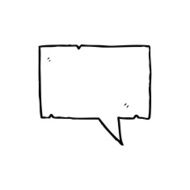 line drawing cartoon speech bubble N2