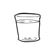 line drawing cartoon whiskey glass N2