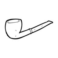 line drawing cartoon pipe N4
