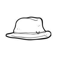 line drawing cartoon hat N2