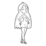 line drawing cartoon N2