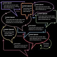 Set of speech bubbles