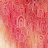 Vector pattern of geometric shapes placed on abstract blurred background