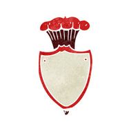 cartoon heraldic shield