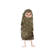 cartoon hairy monster man