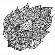 Vector background with doodle pattern