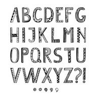 Fantasy hand drawn font in doodle style N2