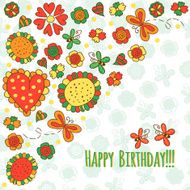 Floral Greeting Card N4