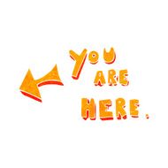 cartoon you are here sign