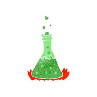 cartoon bubbling chemicals