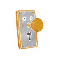 cartoon door knob