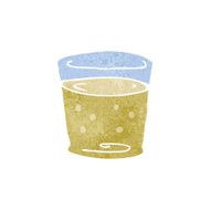 cartoon whiskey glass