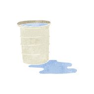 cartoon office water cup