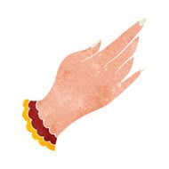 cartoon tattoo hand symbol