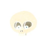 cartoon funny skull