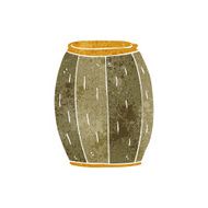 cartoon beer barrel