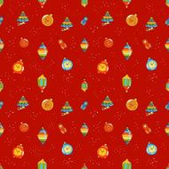 Christmas toys seamless pattern