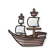 Pirate Ship doodle