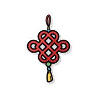 Chinese New Year Ancient coins lucky pendant doodle N6