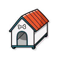dog house doodle N3