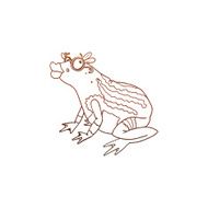Princess Frog vector sketch