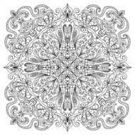 Abstract mandala zentangle