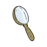 Cartoon Magnifying Glass N13