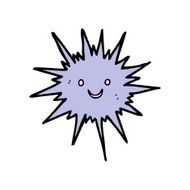 Cartoon Sea Urchin N2