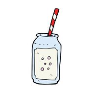 cartoon fizzy drink and straw N2