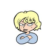 cartoon mean woman