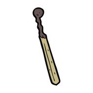 cartoon burnt match N2