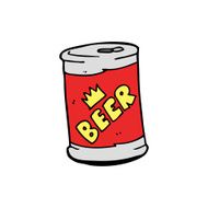 cartoon beer can N6