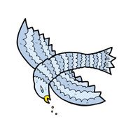 cartoon flying bird N2