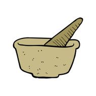 cartoon pestle and mortar N2