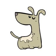 cartoon happy dog