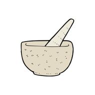 cartoon pestle and mortar N4