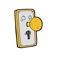 cartoon door knob N3