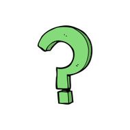 Cartoon Question Mark N27