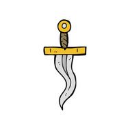 cartoon dagger tattoo N2