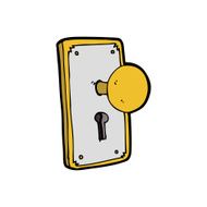 cartoon door knob N4