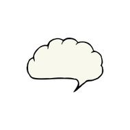 cartoon speech balloon cloud N2
