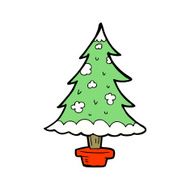 Cartoon Christmas Tree N24