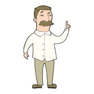 Cartoon Man With Mustache N7