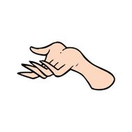 cartoon hand
